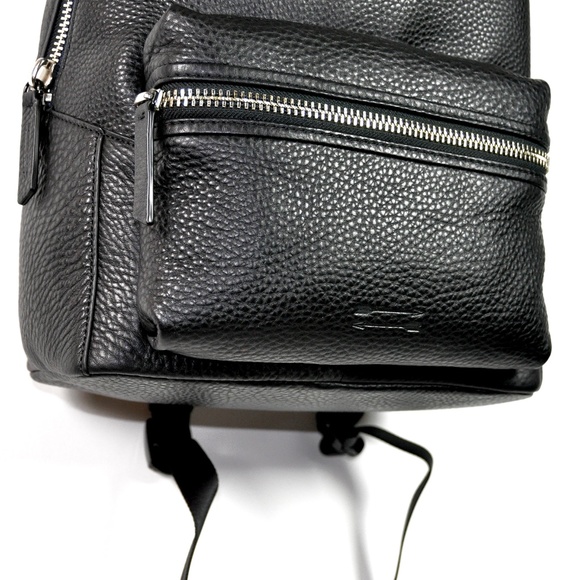 URI MINKOFF NWT Black Leather Paul Backpack NEW - Picture 6 of 8